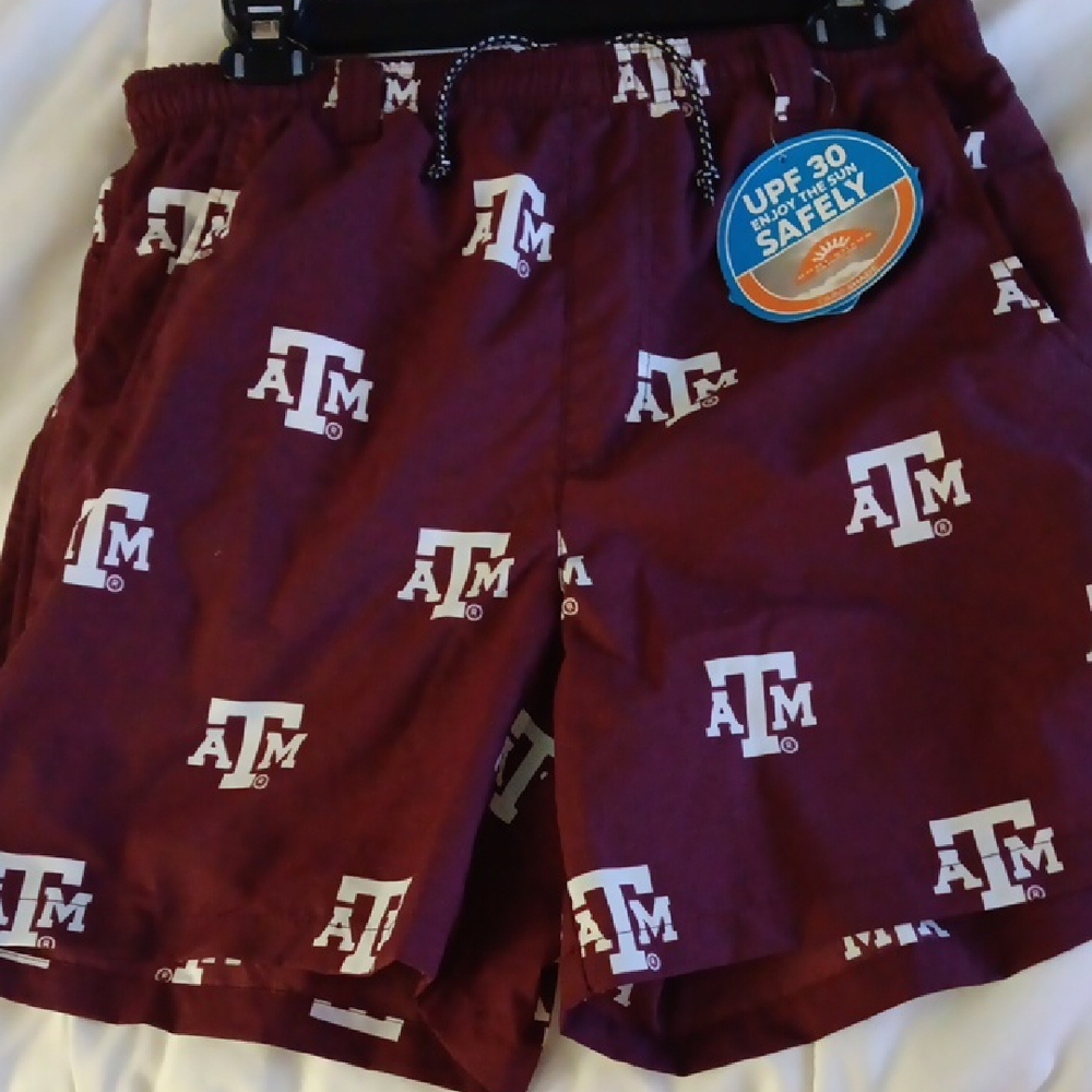 Columbia Maroon Shorts with Texas A&M Logo